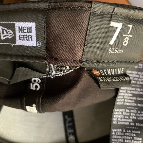 New Era 59 Fifty Skull Camo Harley Davidson Hat Sz 7 7/8 - Picture 7 of 7